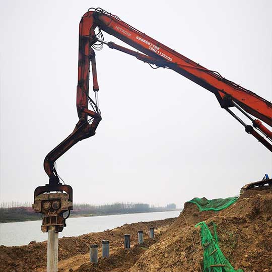 洸府河水泥管樁施工項目2公里